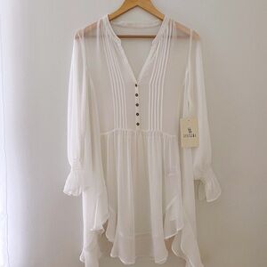 NWT Sisters Brand Sheer Dress, Small